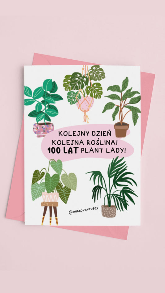 Kartka - Plant Lady
