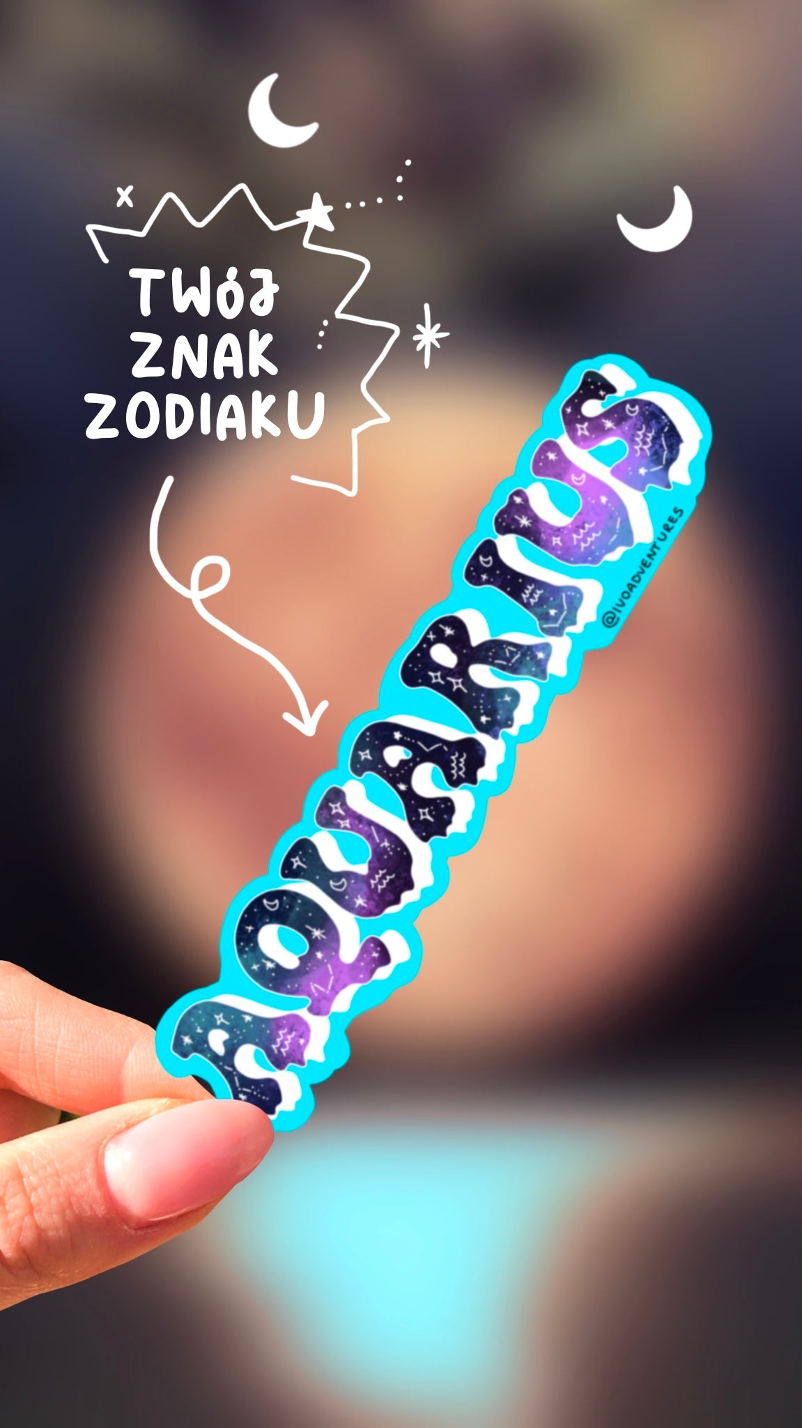 Naklejka - Zodiak - Aquarius – Wodnik