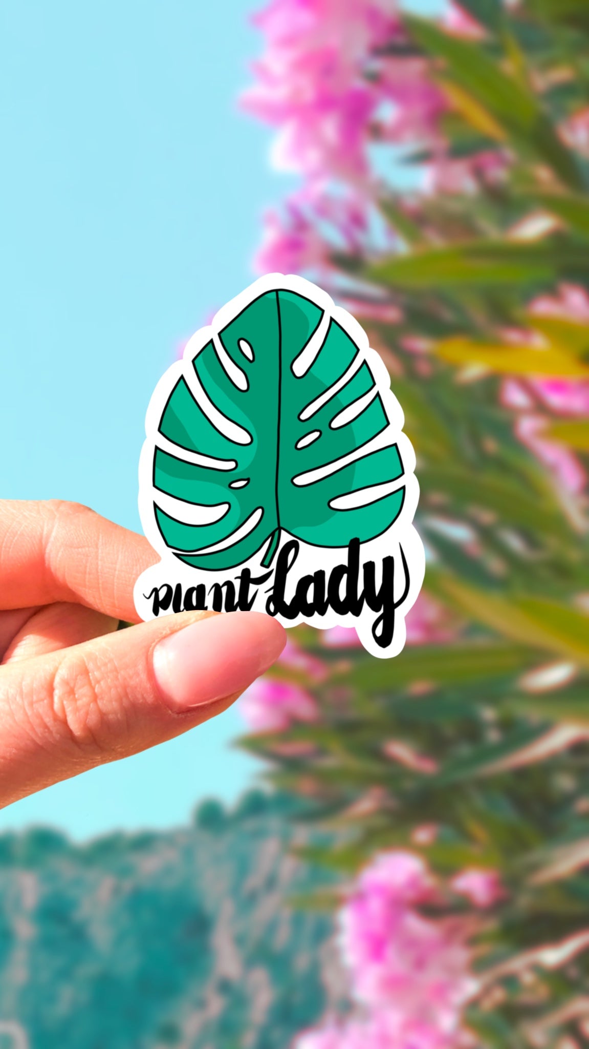 Naklejka - Monstera - Plant Lady