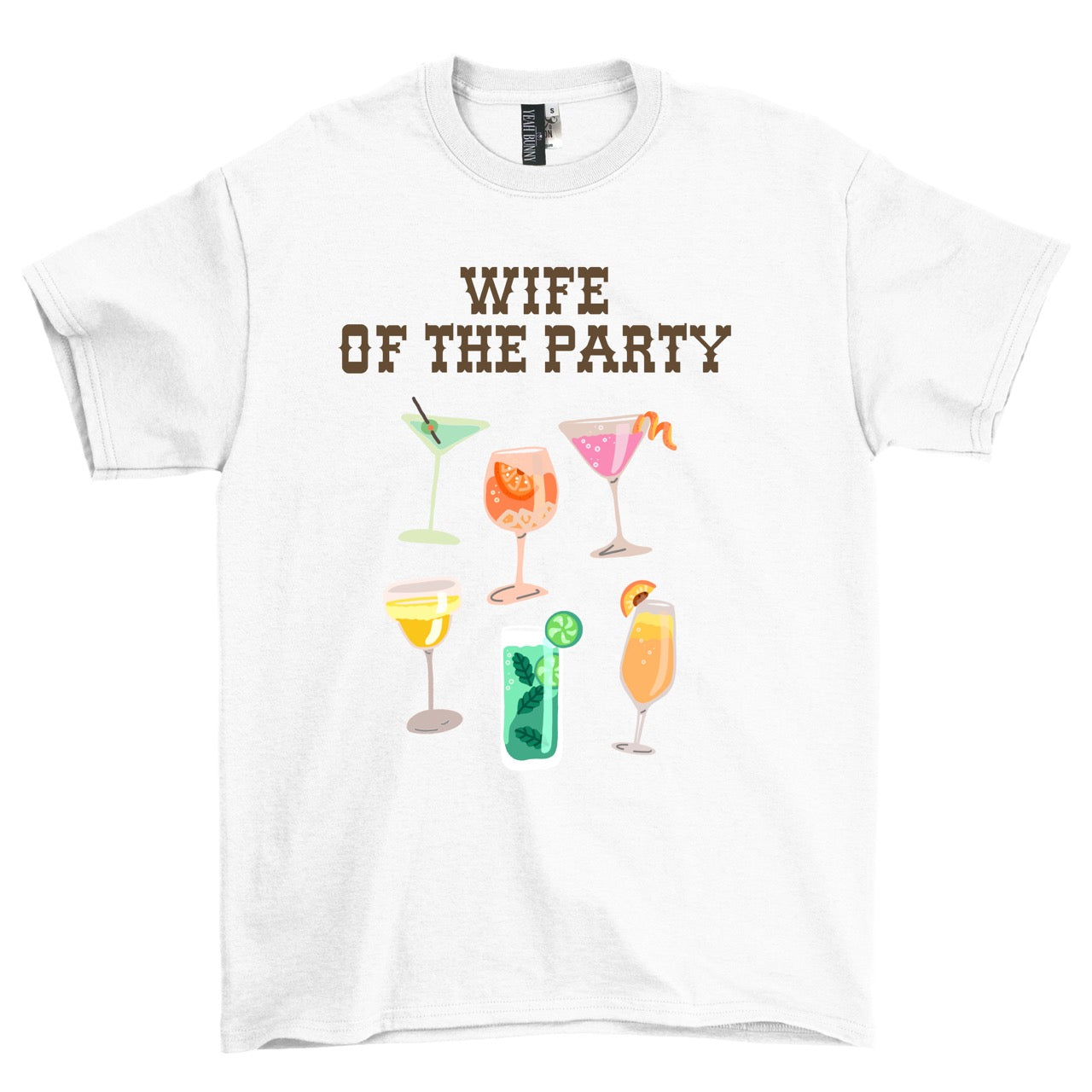 T-shirt biały Wife Of The Party