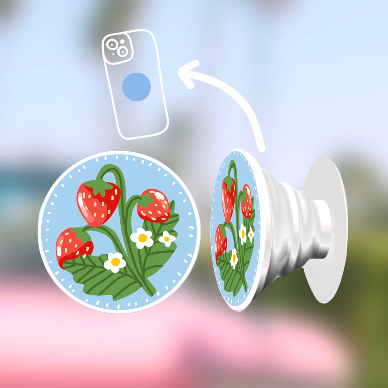 Socket do telefonu - Truskawki