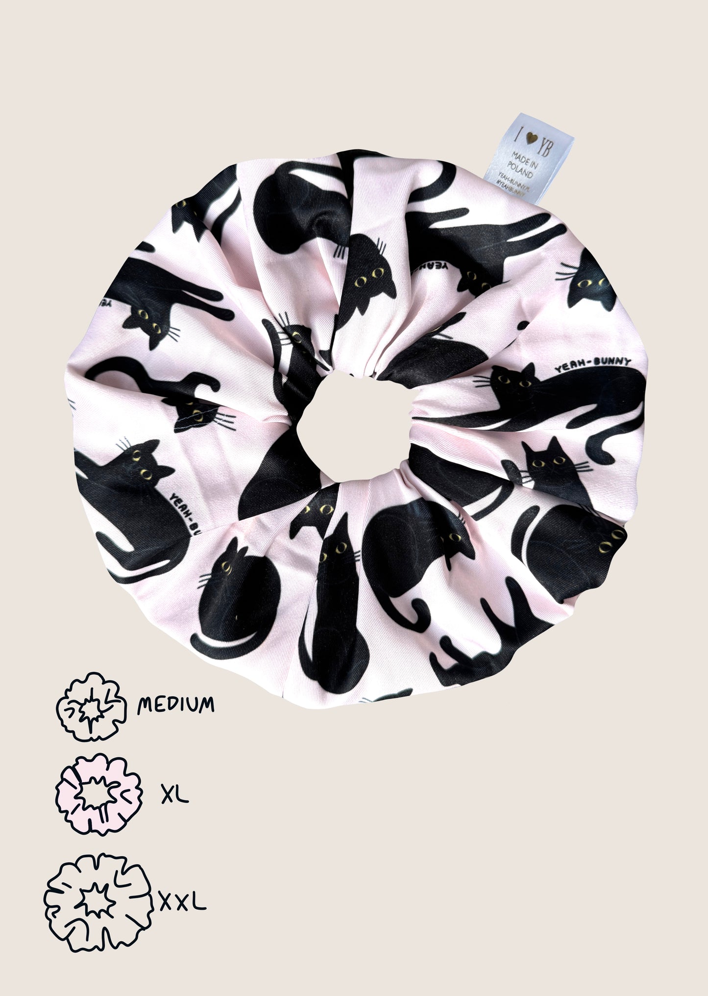 Scrunchie XXL - 🐾 Black Cats