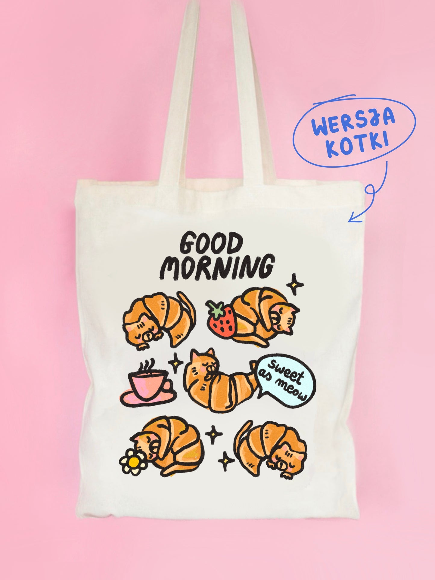 Torba KOTKI rogaliki sweet croissant
