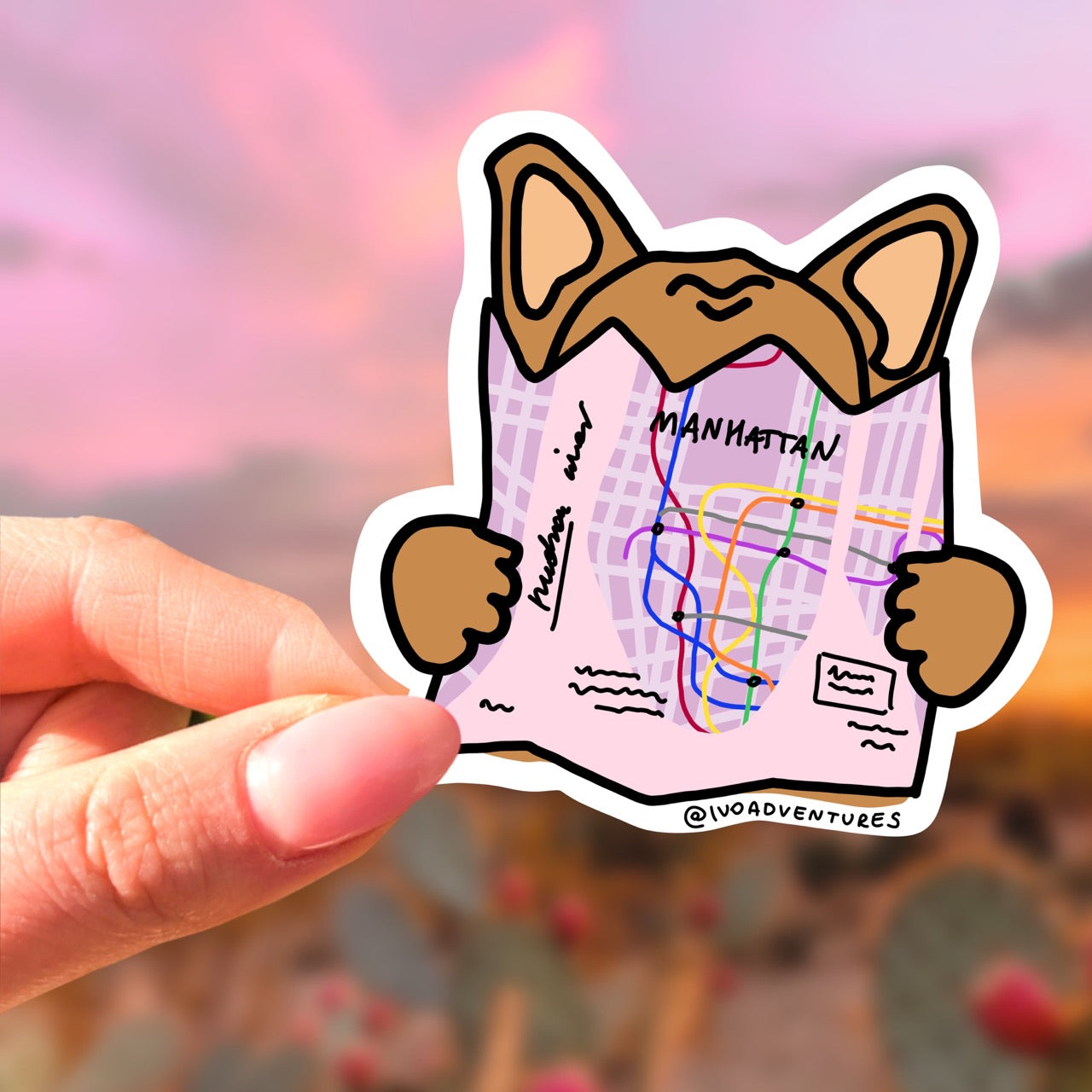 Naklejka - Piesek - Boguś MAPA