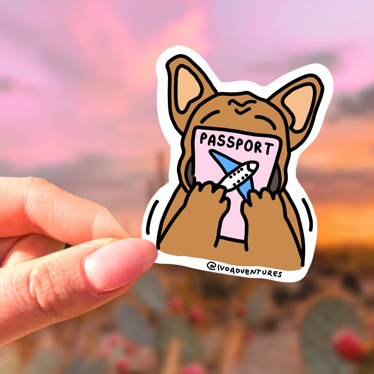 Naklejka - Piesek - Boguś Paszport