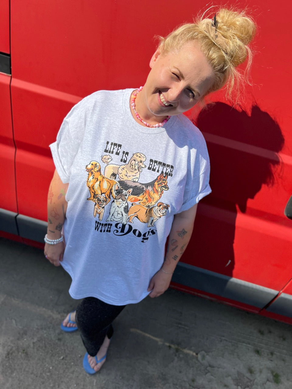 T-shirt Life is Better with Dogs