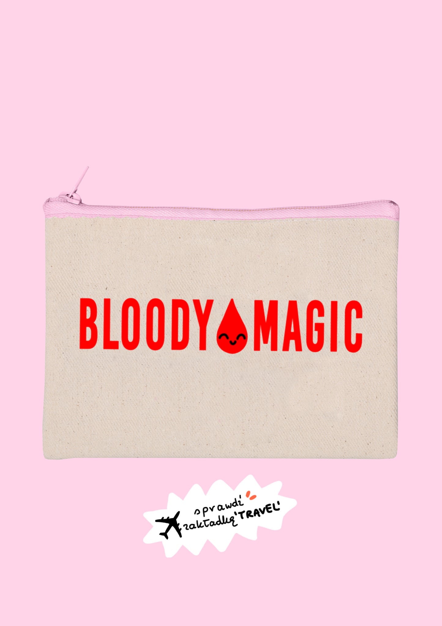 🌱Eko kosmetyczka - 🩸 podpaśniczka BLOODY MAGIC