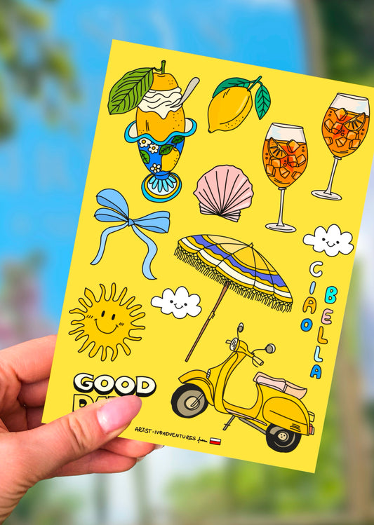 Naklejki Arkusz SWEET ROMA ITALY Włoskie wakacje