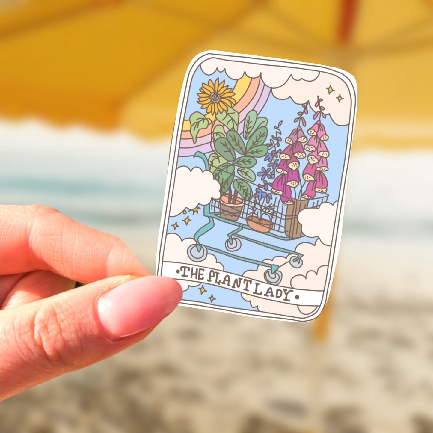 Naklejka - tarot THE PLANT LADY
