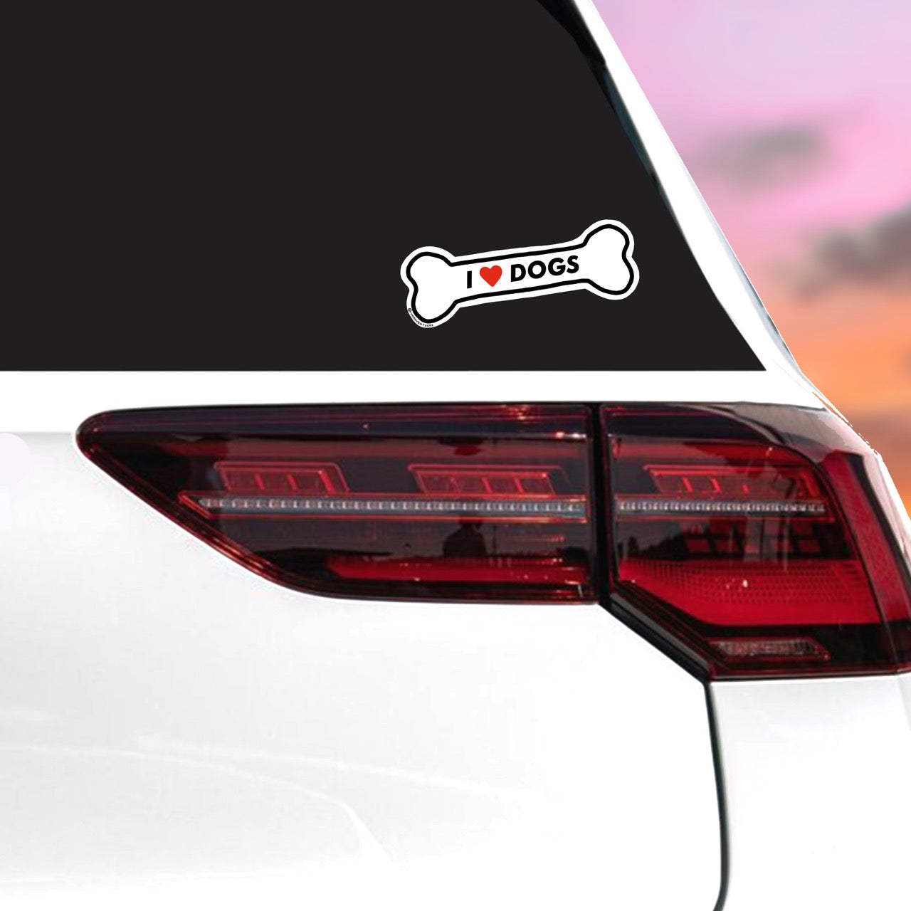 Naklejka Kosteczka I love DOGS