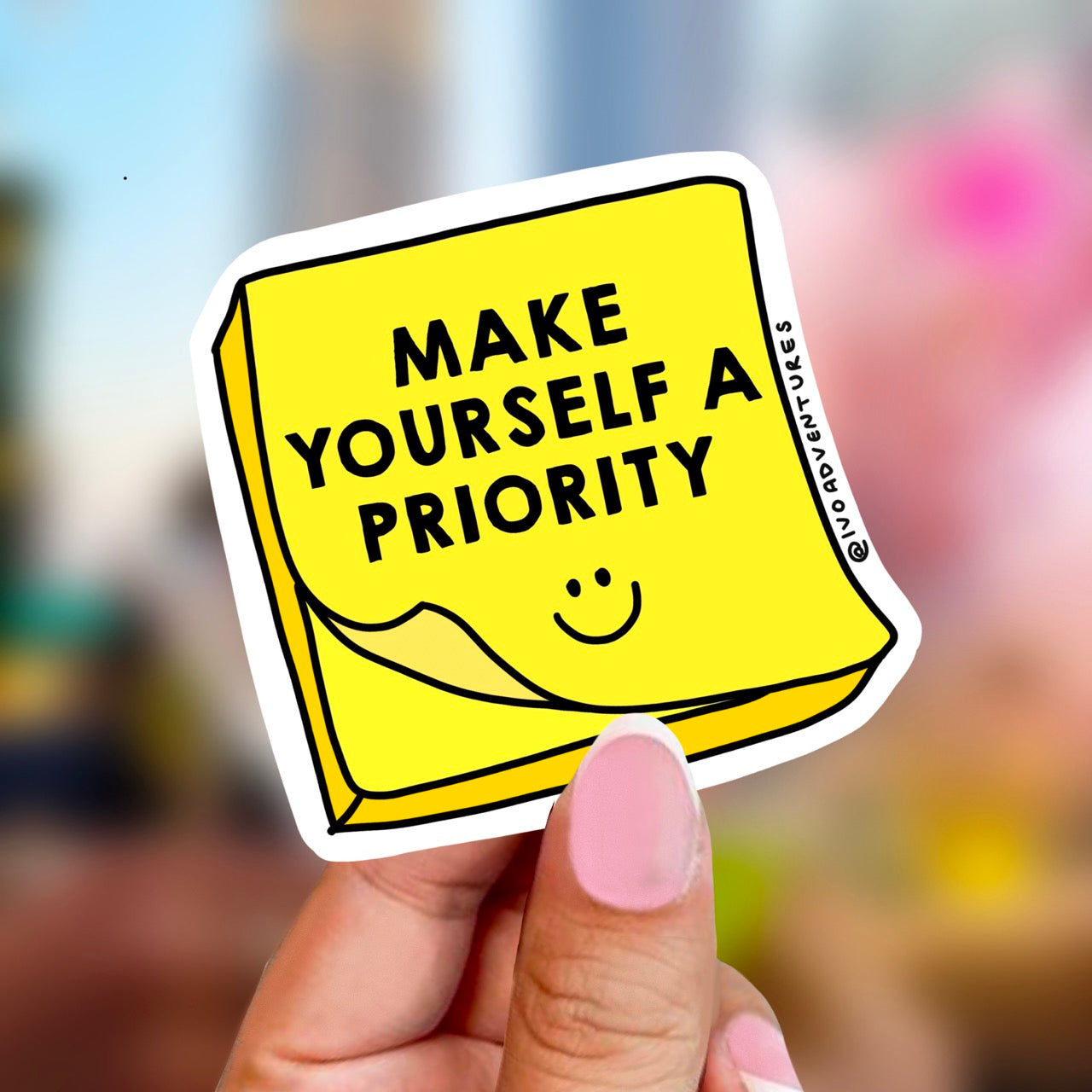 Naklejka - Żółta karteczka - Priority