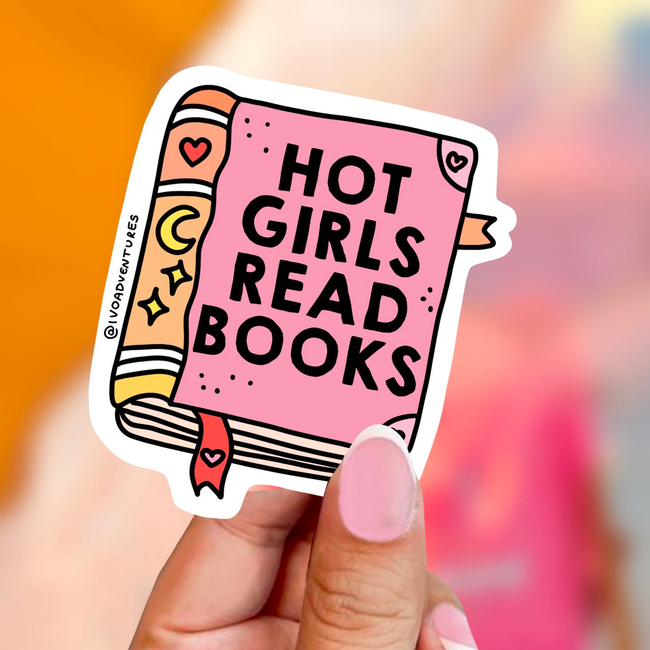 Naklejka - Girls read books