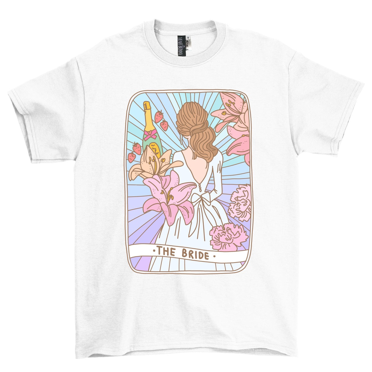 T-shirt biały Tarot The Bride