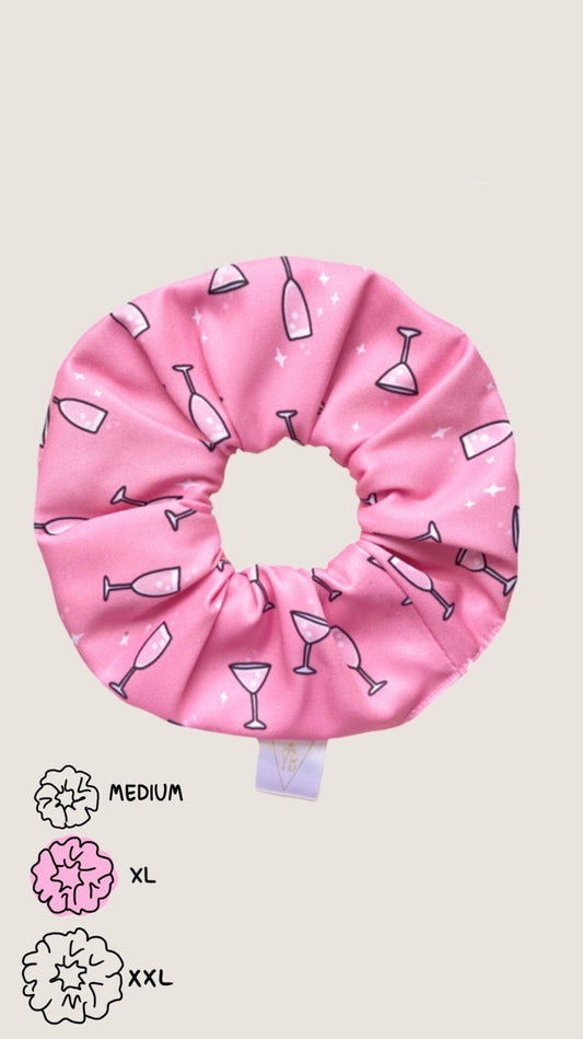 Scrunchie XL - Kieliszki Prosecco Princess