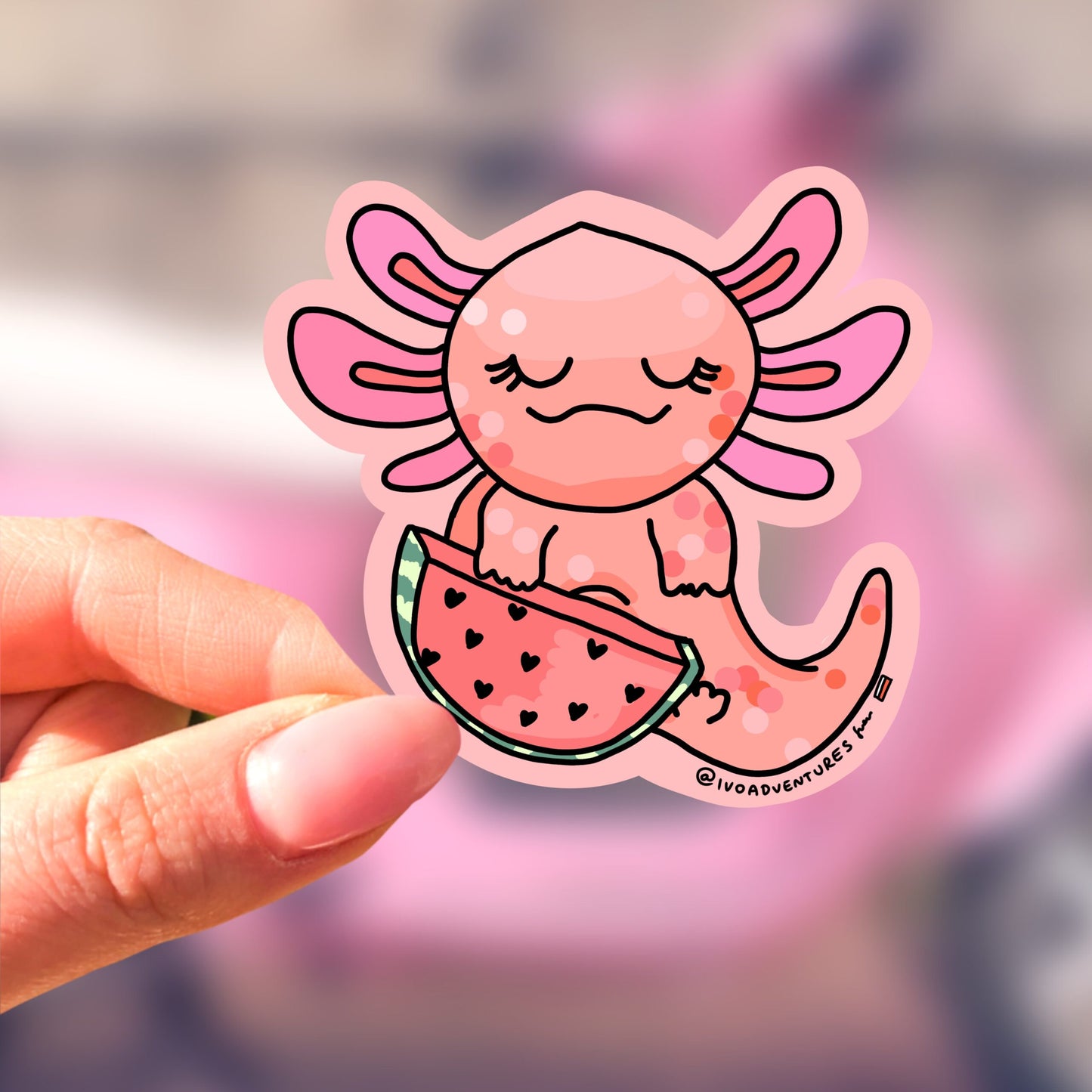 Naklejka ARBUZEK Axolotl