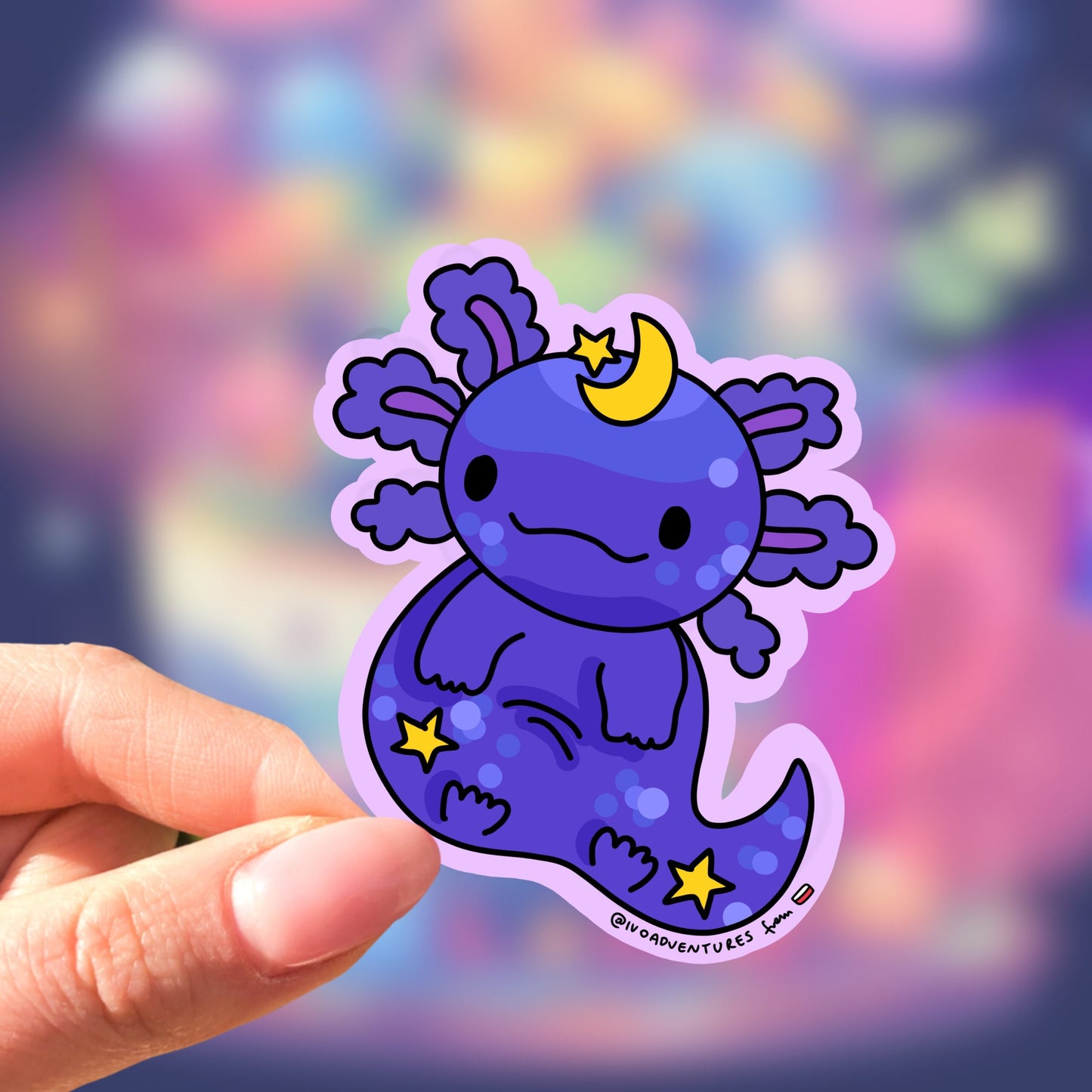 Naklejka Galaktyczny Axolotl