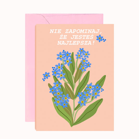 Kartka - Niezapominajki - Nie zapomnij, że jesteś super