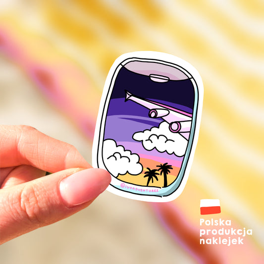 Naklejka - Okno samolotu