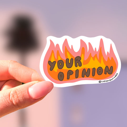 Naklejka - Your Opinion Płomień