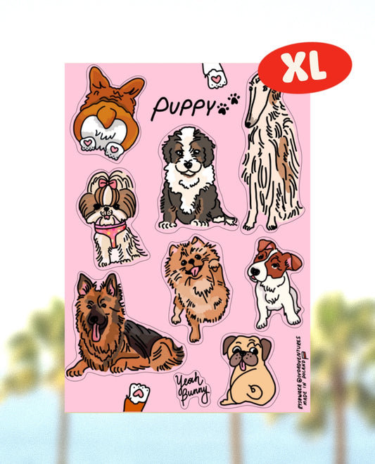 Naklejki Arkusz PUPPY XL