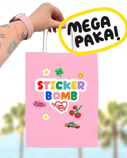🌈🏆 STICKER BOMB  💣 - mega paka naklejek - TT