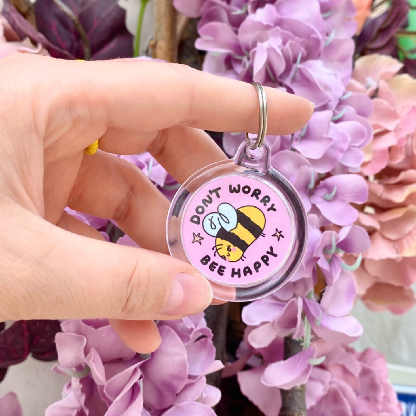Brelok -  Pszczółka Bee Happy 🐝
