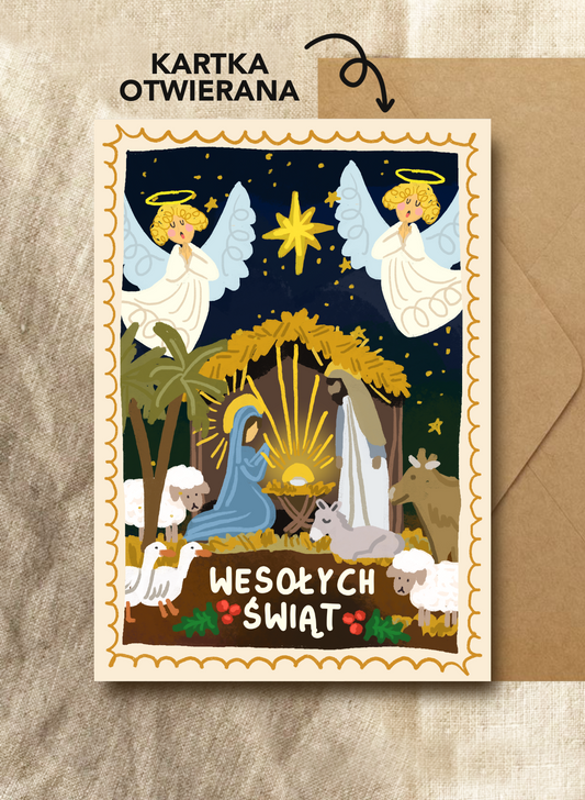 Kartka Świąteczna - SZOPKA