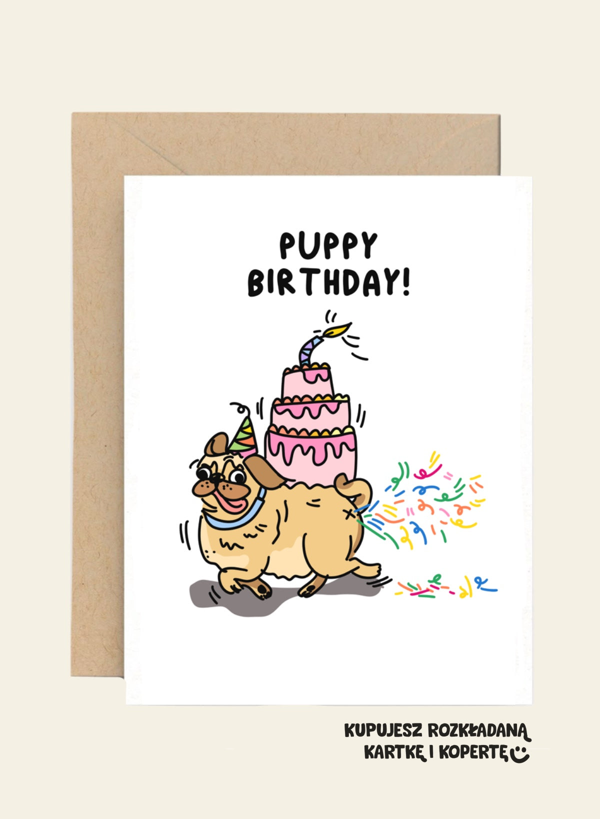 Kartka Urodzinowa - Puppy Birthday