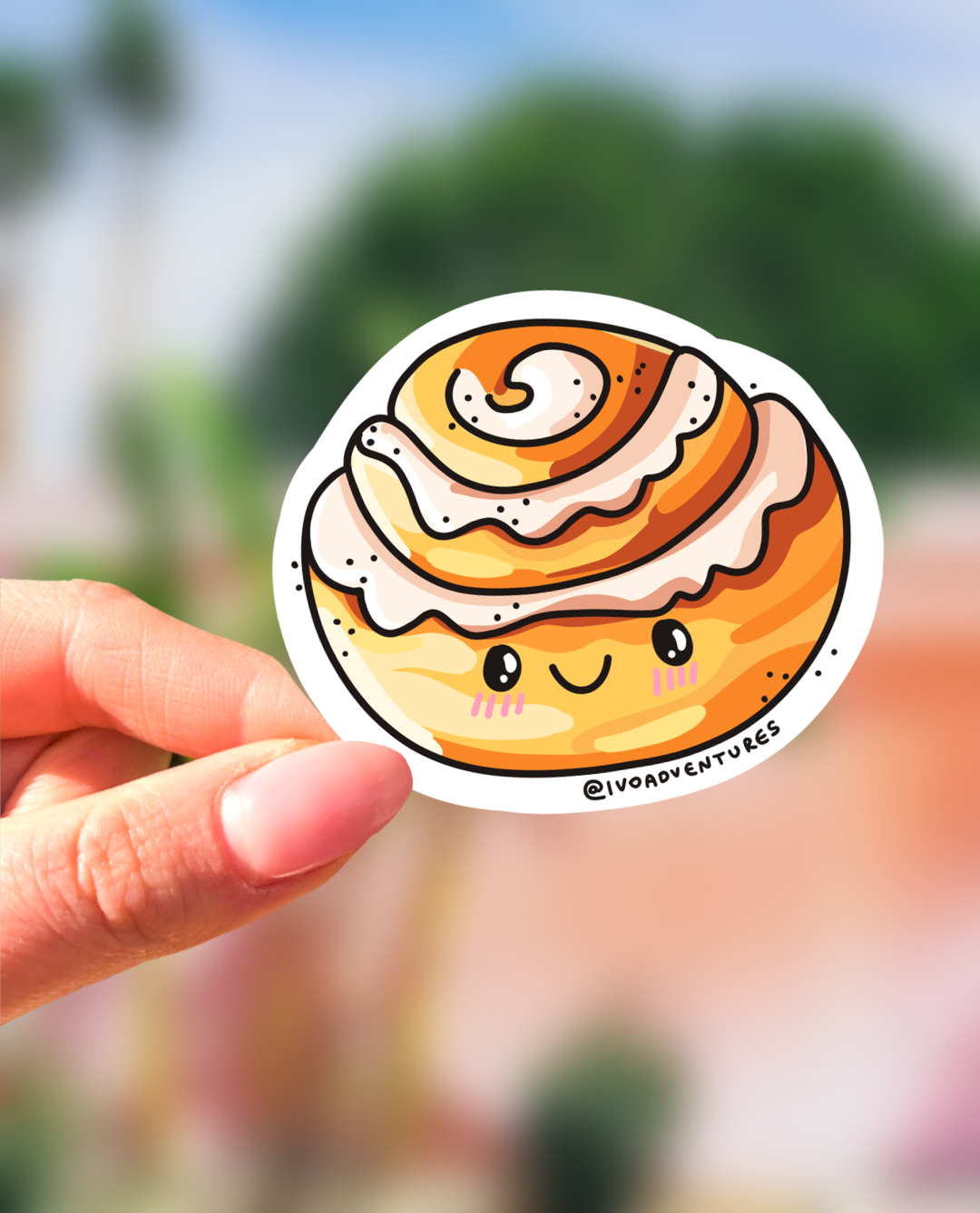 Naklejka - Cynamonka kawaii