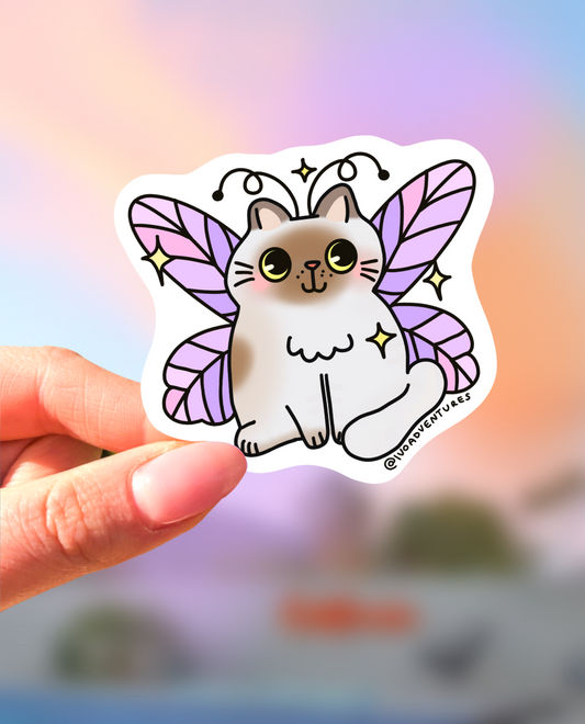 Naklejka - Sweet Kotek – Kotek motylek