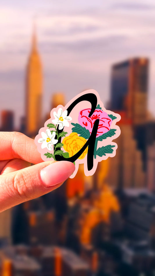 Naklejka - Inicjał - G