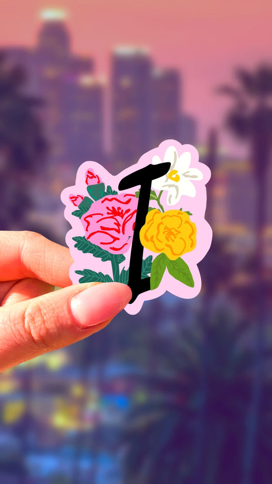 Naklejka - Inicjał - I