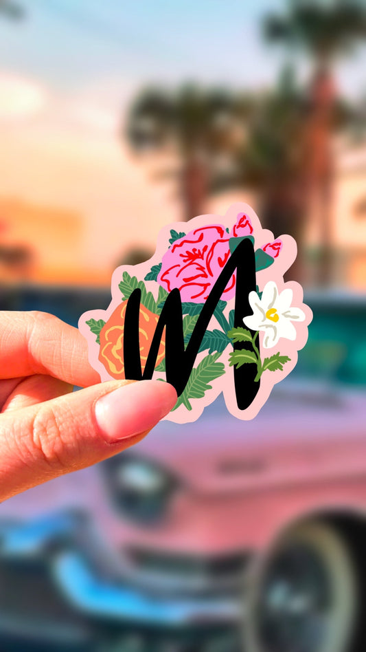 Naklejka - Inicjał - M