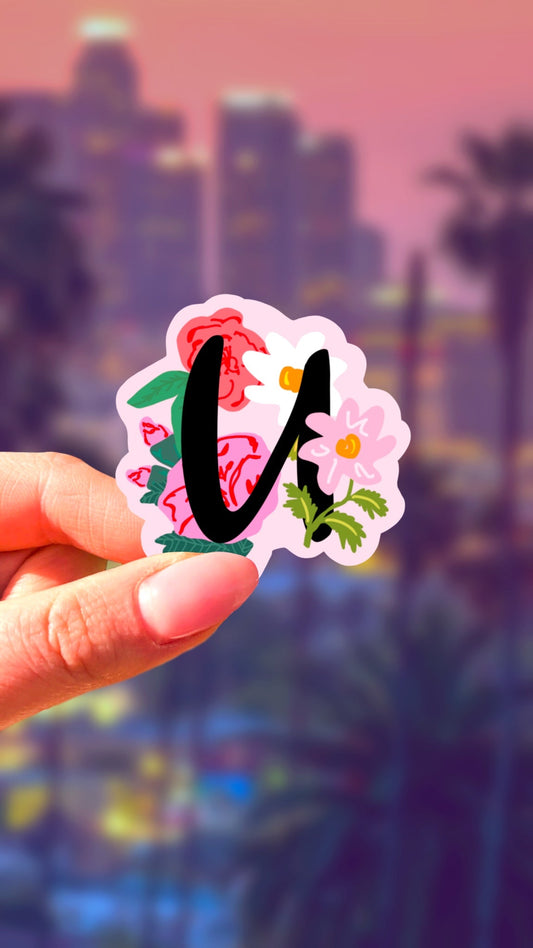 Naklejka - Inicjał - U