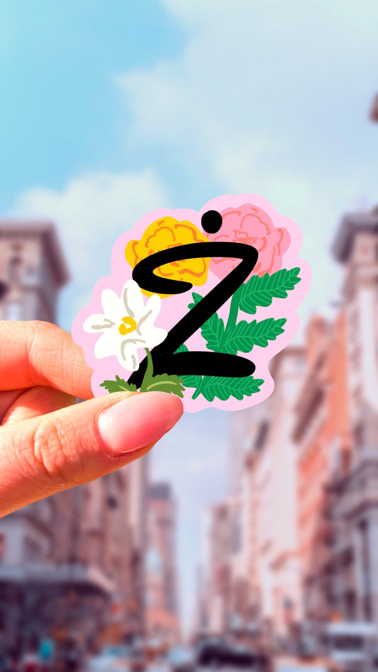 Naklejka - Inicjał - Ż