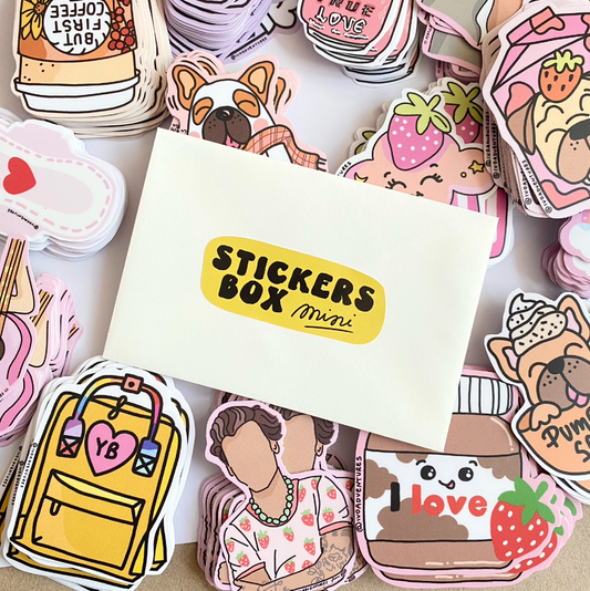 🌈 Specjalny mini STICKERS BOX - paczka naklejek z autografem od IVOADVENTURES