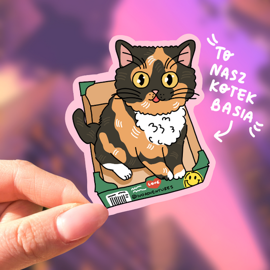 Naklejka kotek Basia