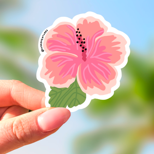 Naklejka - Hibiskus