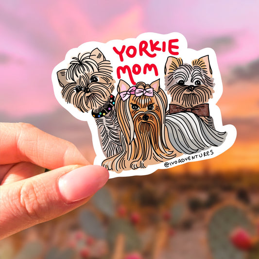 Naklejka - Yorkie Mom