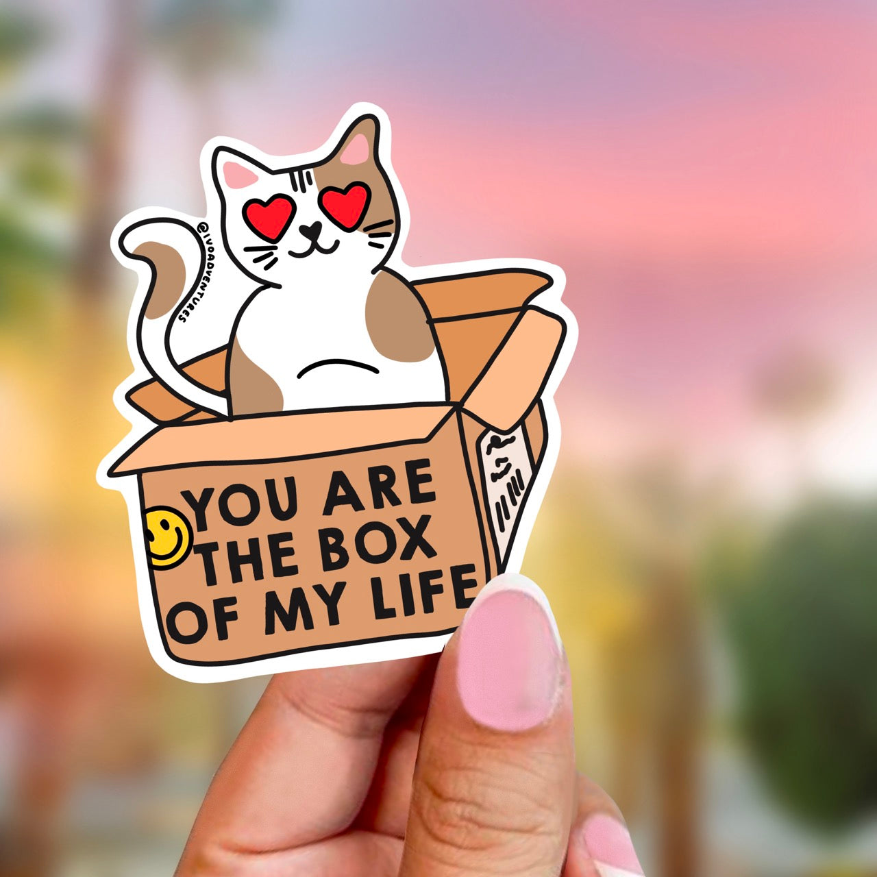 Naklejka -  Kotek - Box of my life