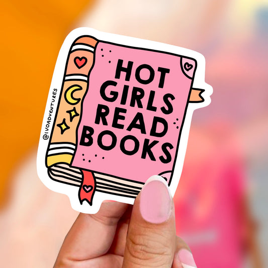 Naklejka - Girls read books