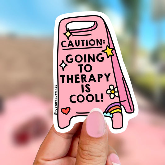 Naklejka - Therapy is cool
